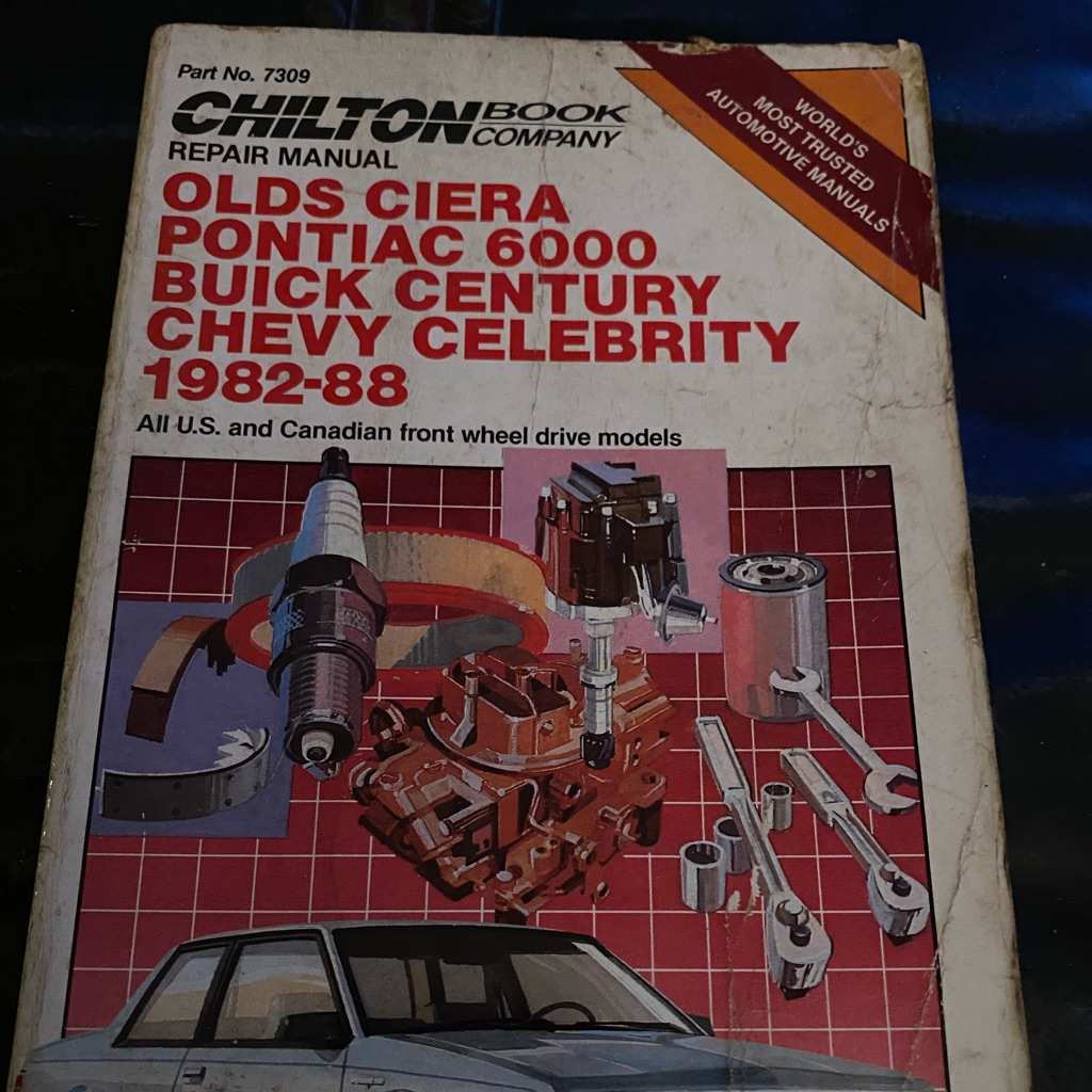 Chilton Repair Guide Olds Ciera Pontiac 6000 Buick Century Chevy Part No 7309